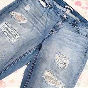 Refuge ankle light wash jeans